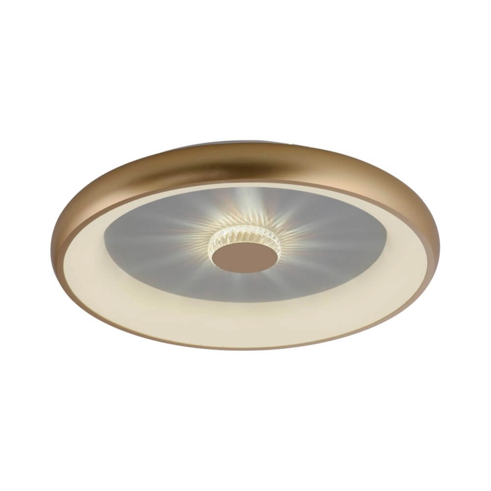 Round ceiling lamp Vertigo brass Ø 61.5cm Just Light 4043689995096