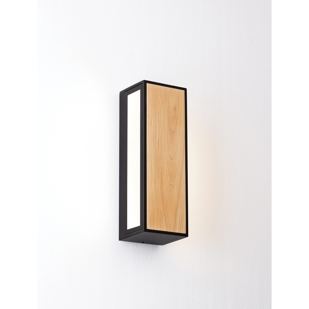 Wall lamp Astral anthracite with wood Lyora 5212017449948