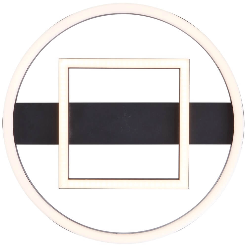 Ceiling light Maureen Ø 37cm with black square Brilliant 4004353420085