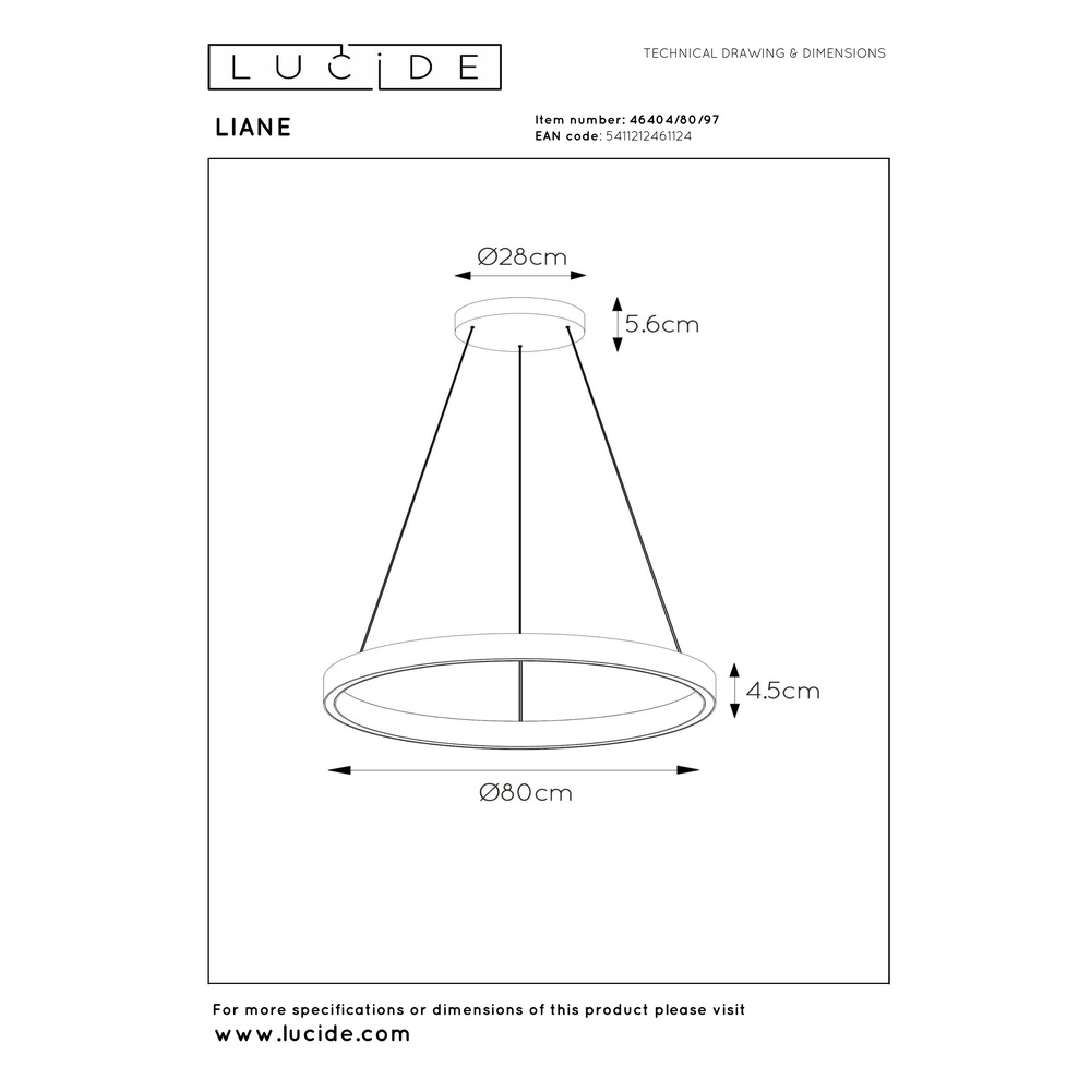 Design pendant lamp Liane rust brown Ø 80cm Lucide Vibes 5411212461124