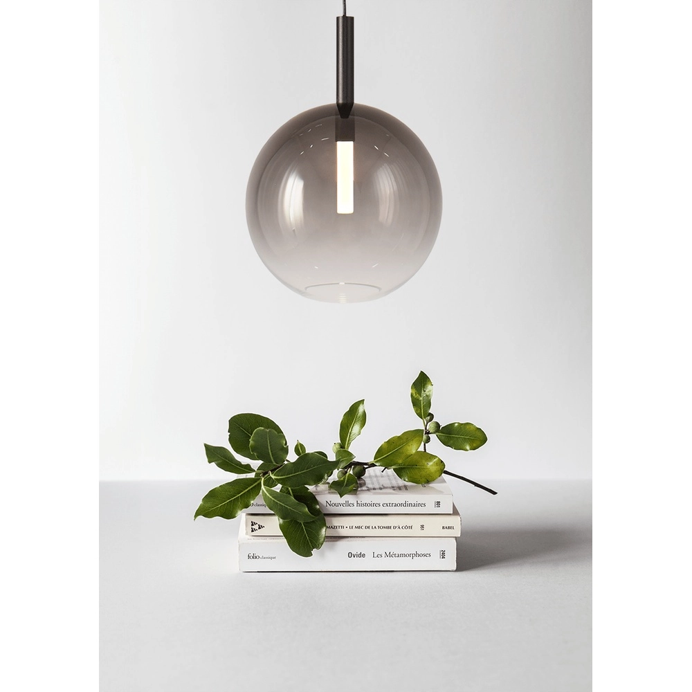 Pendant lamp Ø 24cm Lido Ball with smoke-fading glass Masterlight 8718121324708