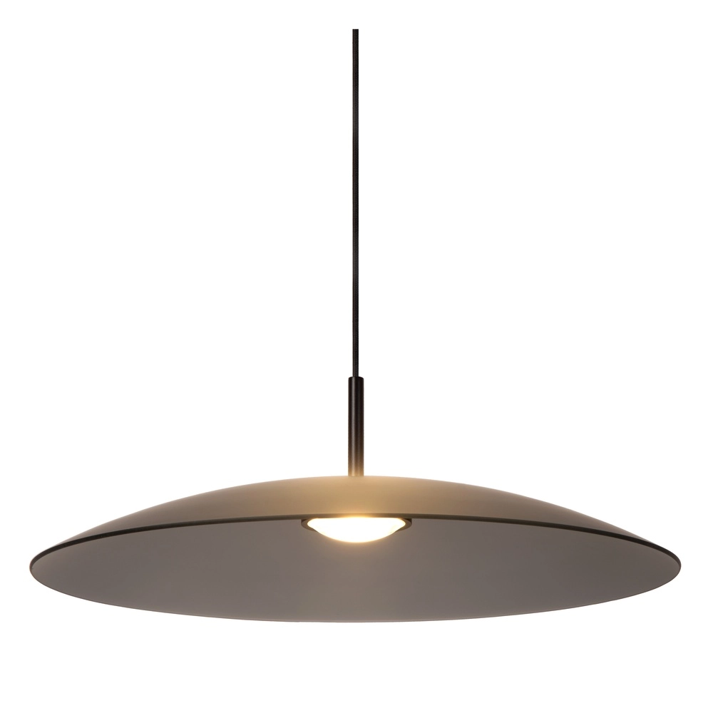 Sleek pendant lamp Menga Ø 60cm smoke glass Premium by Lucide 5411212251176