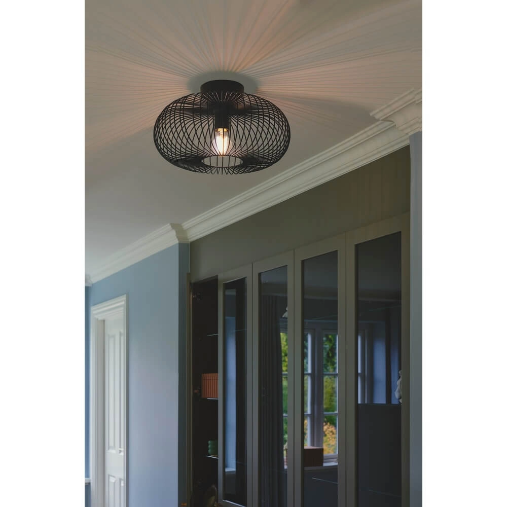 Slatted ceiling lamp Beroni black Ø 40cm Nordlux 5704924018473