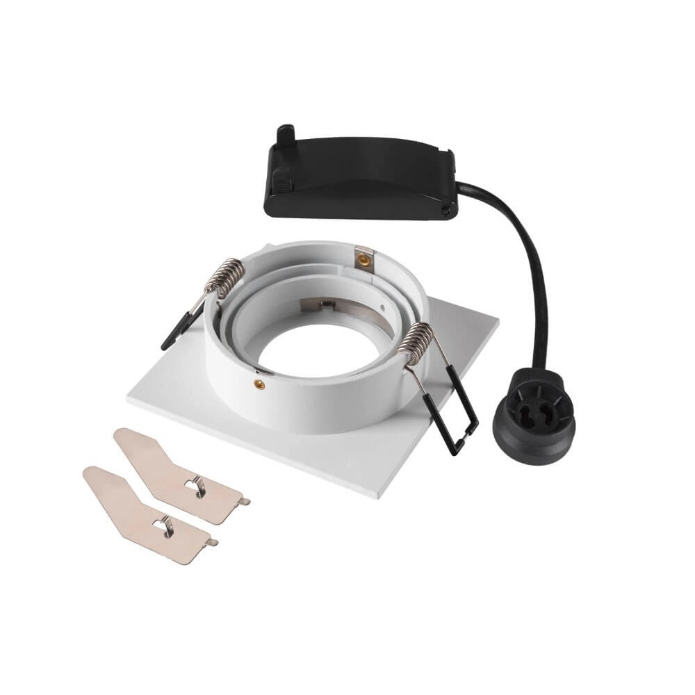 Recessed spotlight New Tria 75 square - white - GU10 SLV 4024163276122