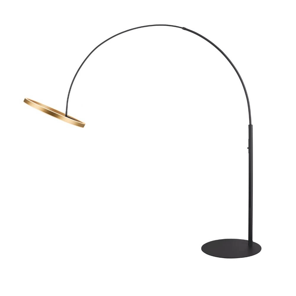 Led arc lamp One Black with gold - 232cm SLV 4024163265560