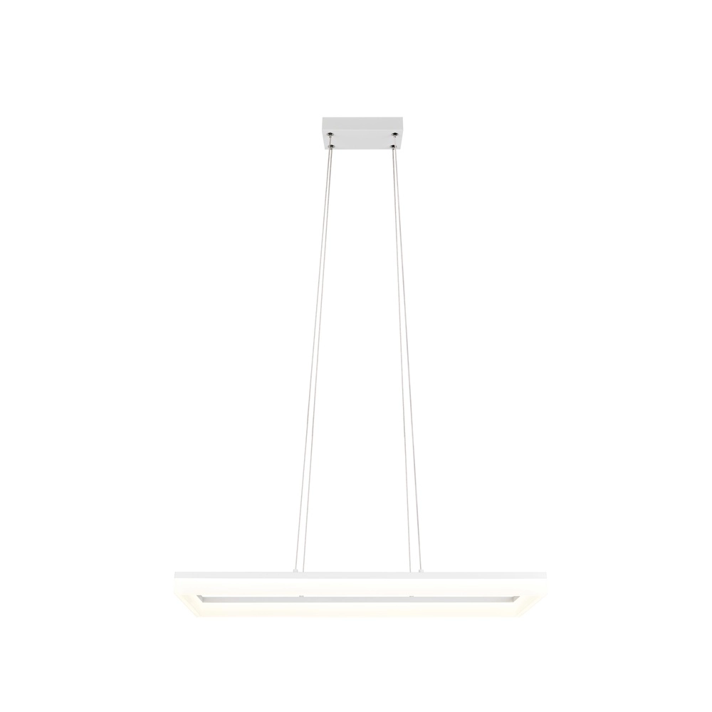 Sleek pendant lamp Camino white Trio 4017807655780