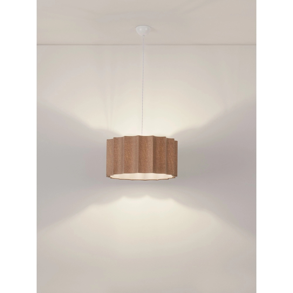 Design pendant lamp Alve coffee brown Ø 45cm Lyora 5212017493651