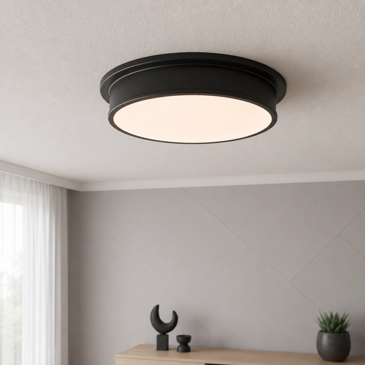 Ceiling light Runner black