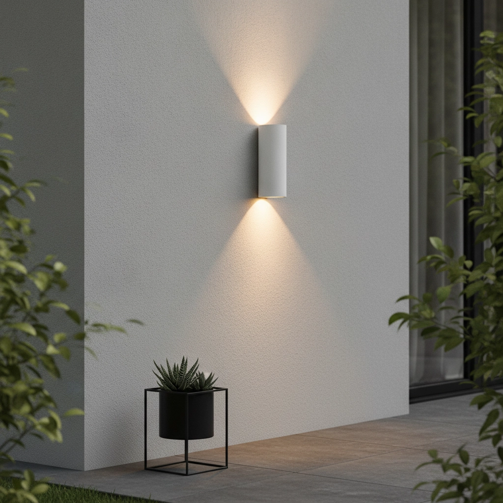 Sleek wall spotlight Brody 2 dim to warm white