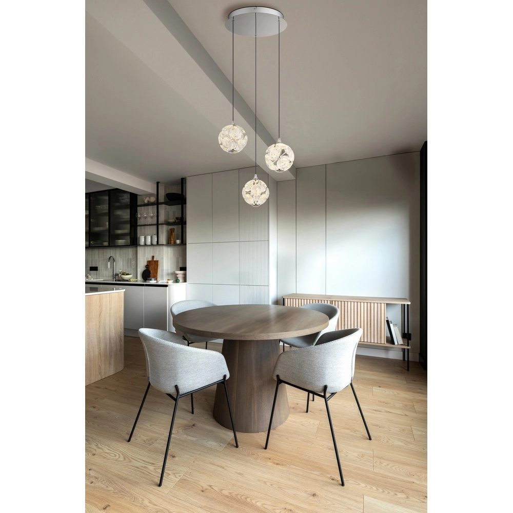 3-light pendant lamp Virina chrome Globo 9007371478255