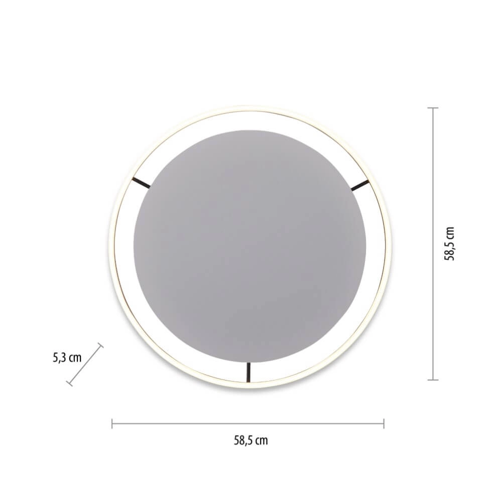 Ceiling lamp Ritus black Ø 58,5cm Just Light 4043689983932