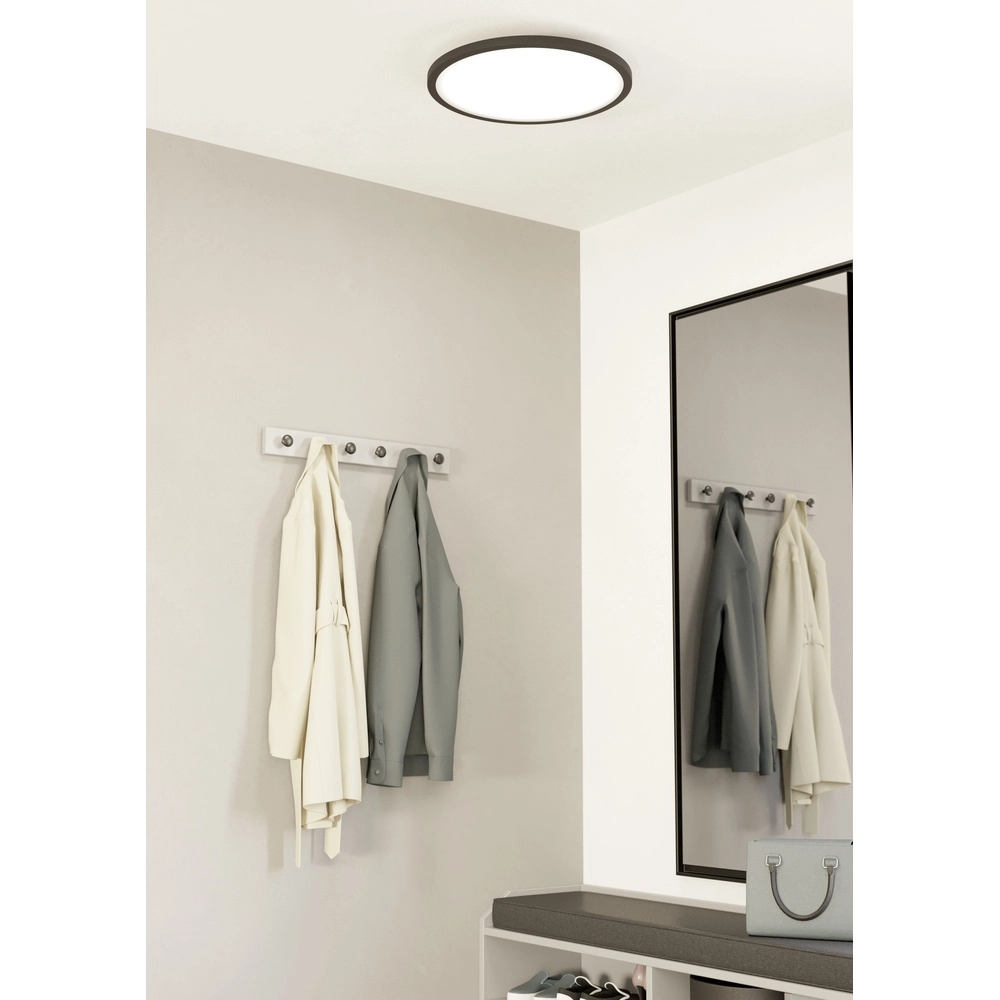 Smart Slim Ceiling Light Sarsina-Z Ø 45cm - black Eglo 9008606264063
