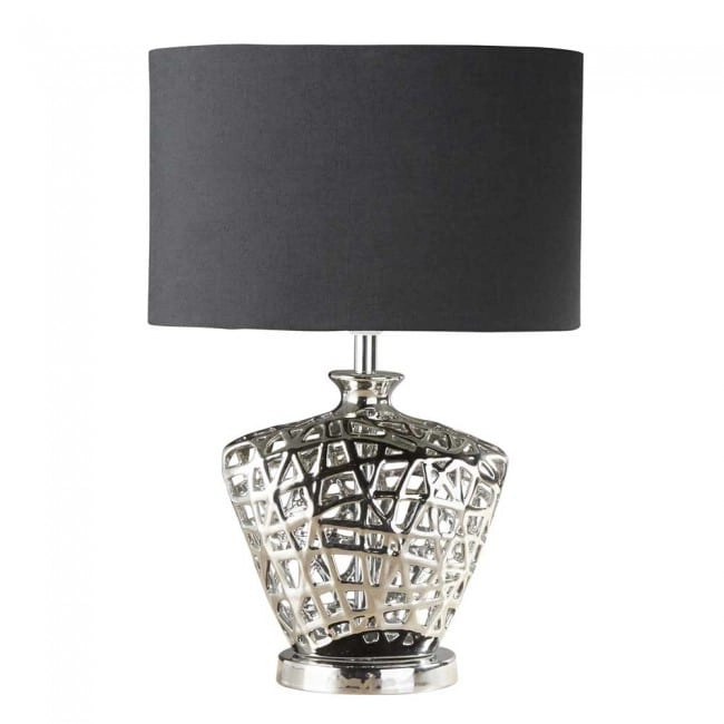 Table lamp Network chrome with black