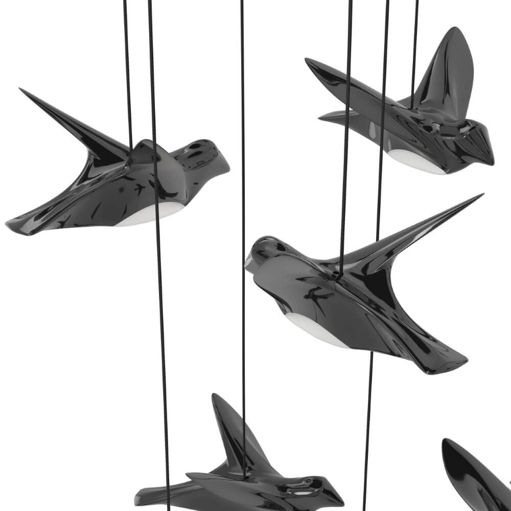 Hanging lamp Paratebueno rectangular with birds Stars of Light 9008606270651