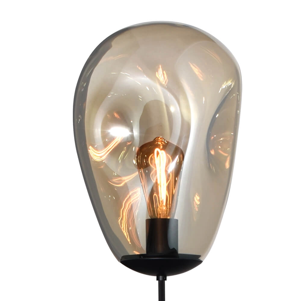 Floor lamp Lava Ø 22.5cm gold glass Masterlight 8718121286679