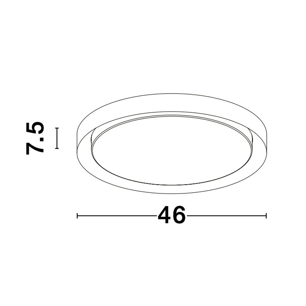 Ceiling light Troy white Ø 46cm Lyora 5212017425782