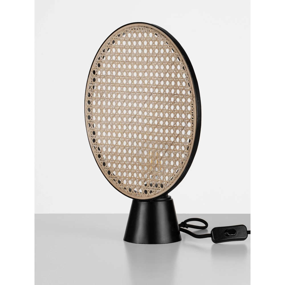 Table lamp Tiera Rattan with black Lyora 5212017477545