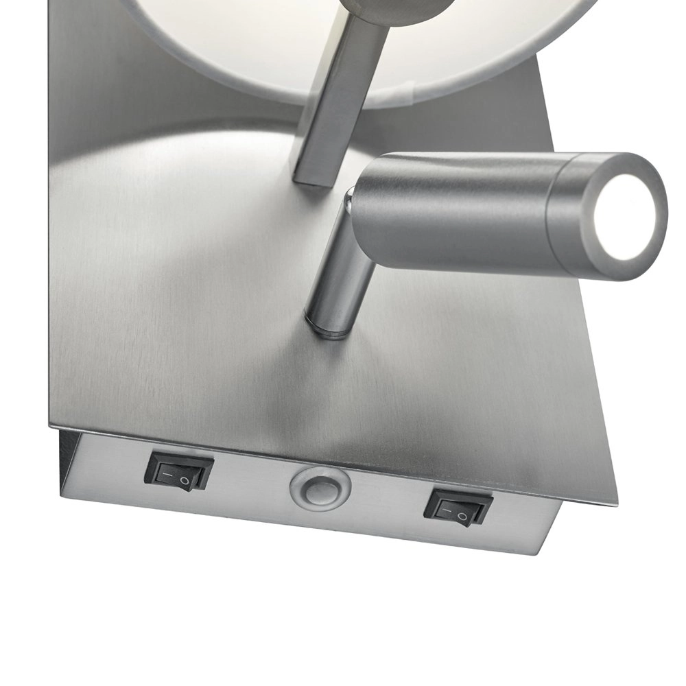 Bedroom reading lamp Marriot metallic grey Trio 4017807374681