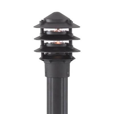 Floor garden lamp Posts 73cm black Searchlight 5013874220363