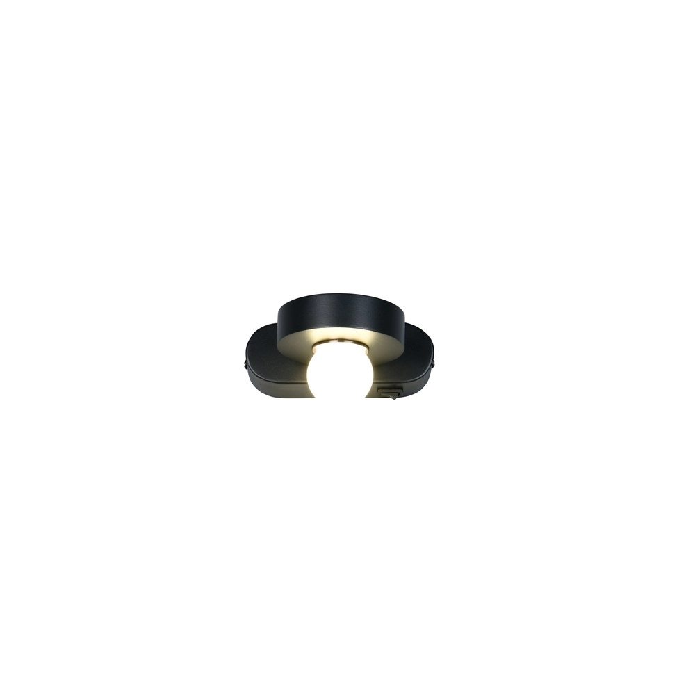Wall lamp Arpino black 15cm Trio 4017807683639