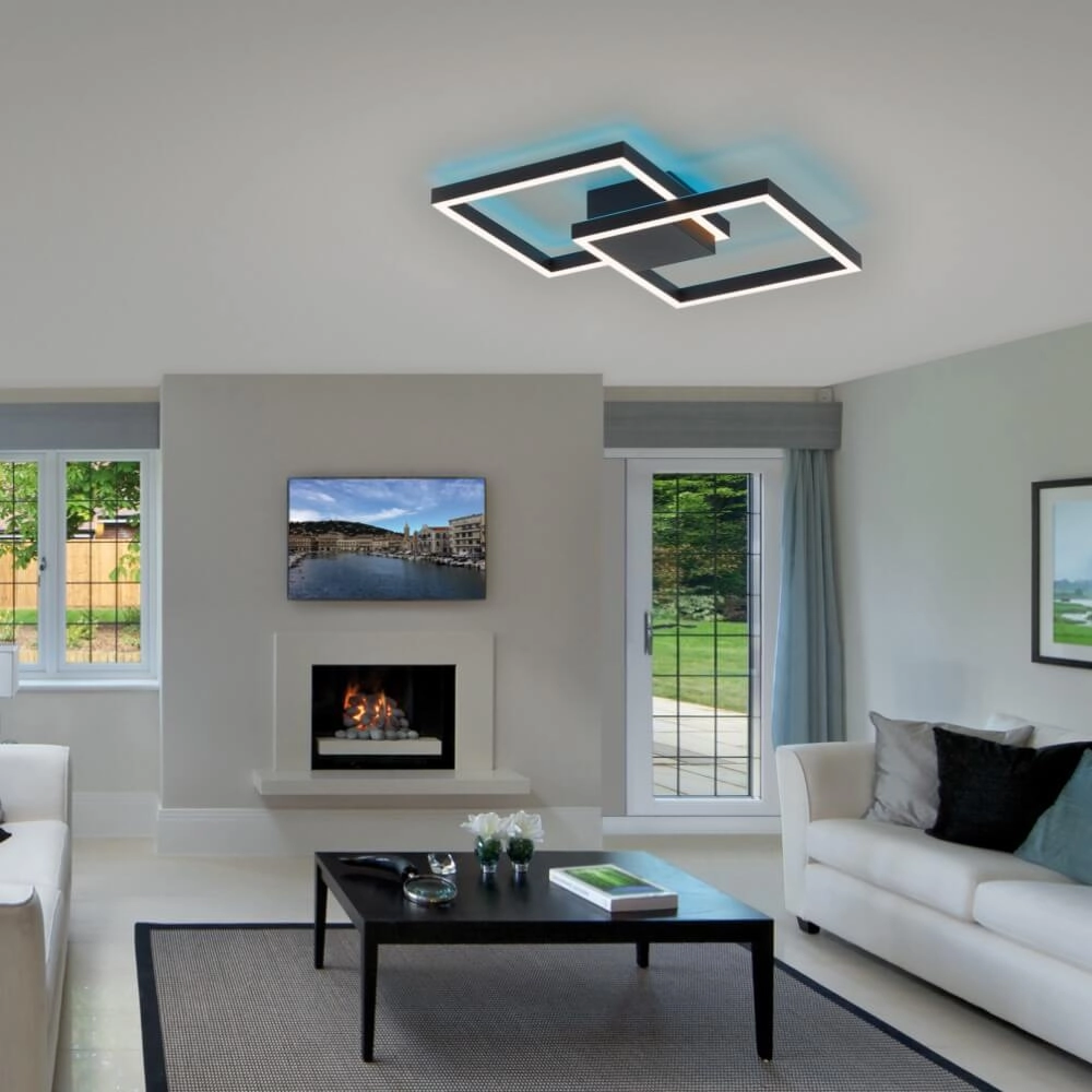 Design ceiling lamp Q-Marko square Paul Neuhaus 4012248366622