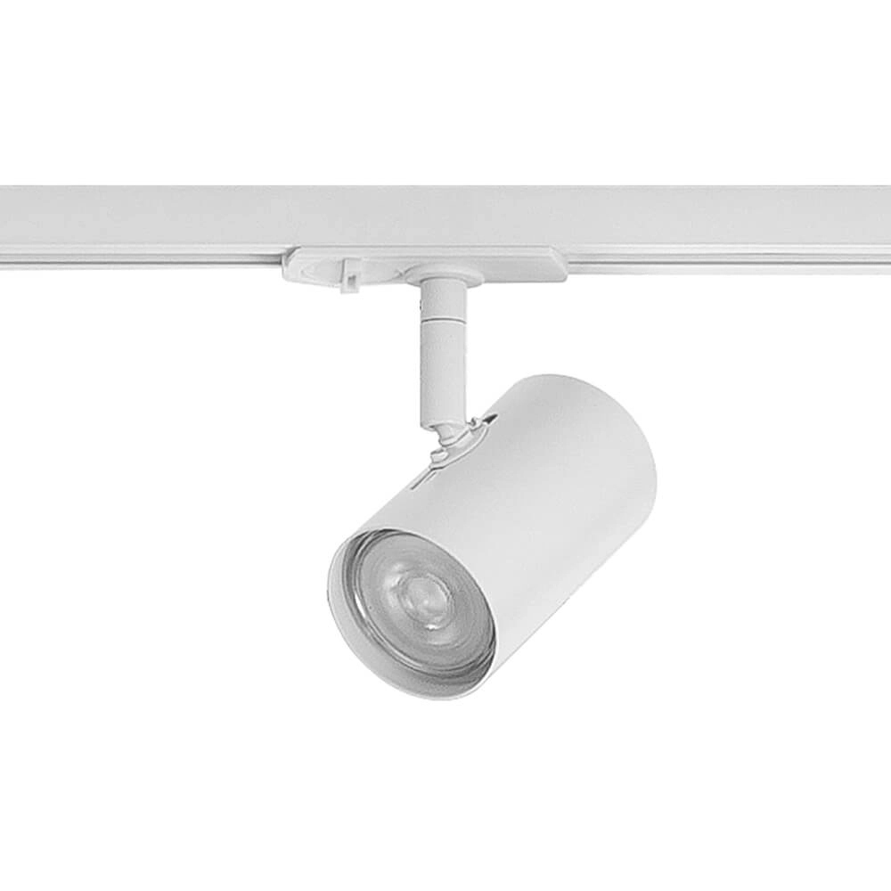 1-phase rail set 150cm Cilinder white with 4 spots Highlight 8718379039560