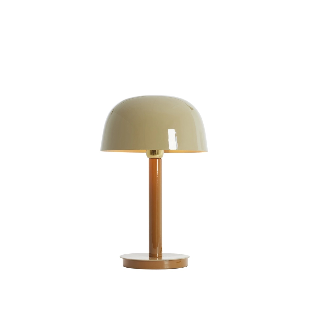 Desk lamp Marivet gloss sand and brown - Ø 25cm Light & Living 8717807816223