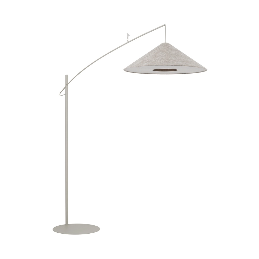 Floor lamp Poise sand brown Ø 72cm Lyora 5903139116862