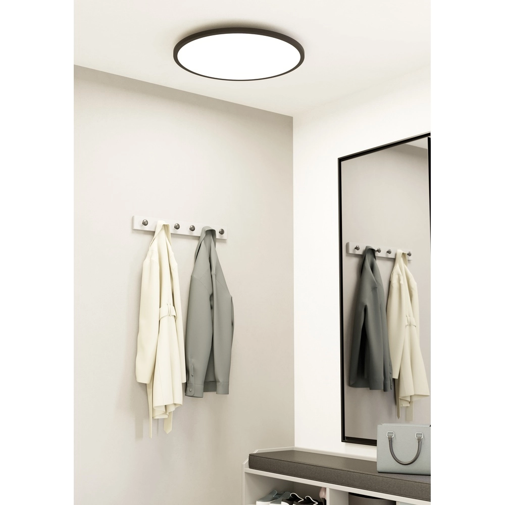 Smart Slim Ceiling Light Sarsina-Z Ø 60cm - black Eglo 9008606264070