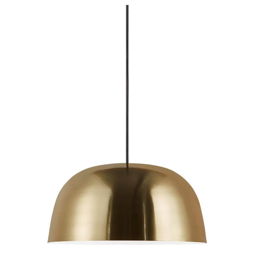 Sleek pendant lamp Cera brass Ø 36cm Nordlux 5704924001314