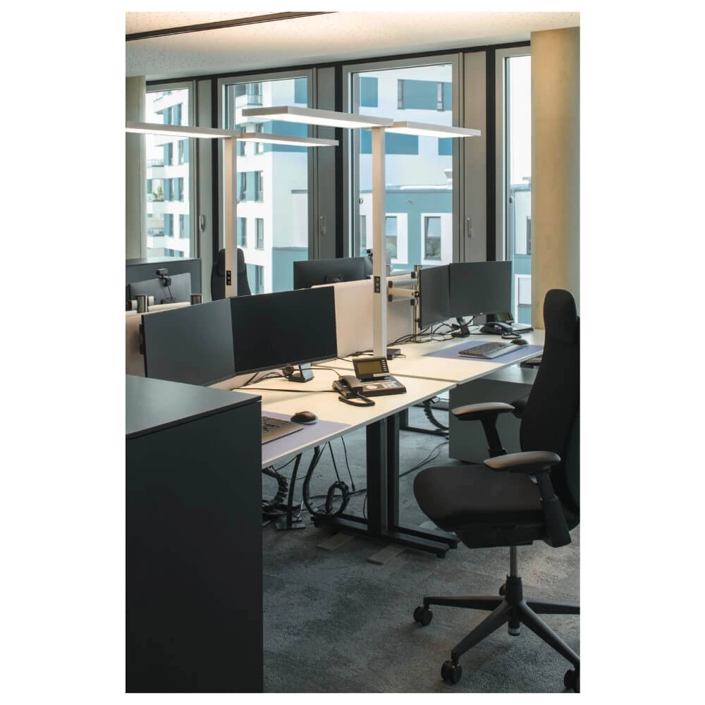 Led Office Floor Lamp Worklight Pro white - double SLV 4024163277969