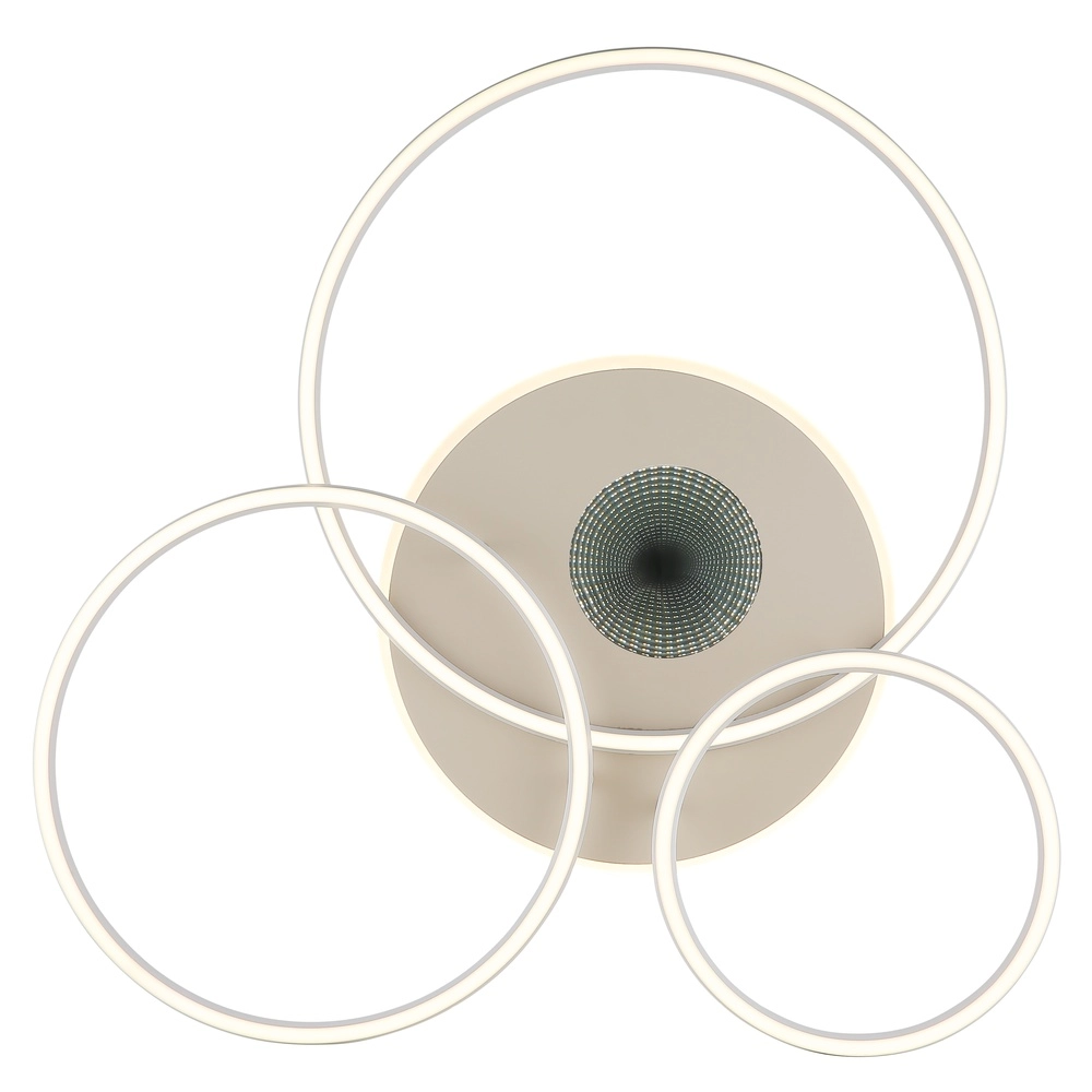 Modern ceiling lamp Invertina round sand brown Globo 9007371578856