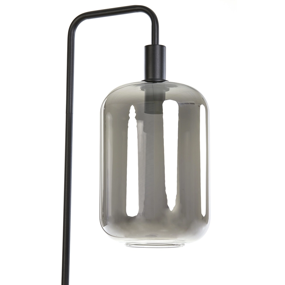 Floor lamp Lekar with smoke glass Light & Living 8717807636654