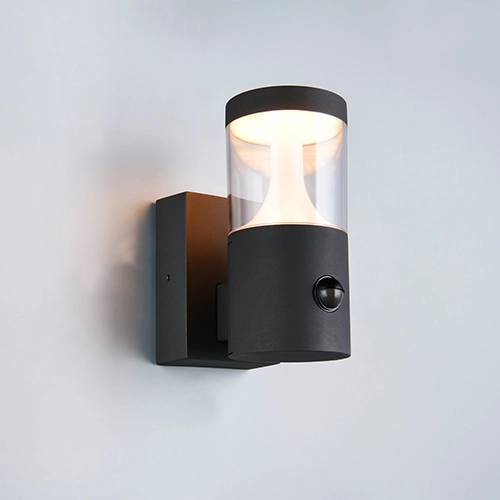 Wall lamp Tagus anthracite with sensor
