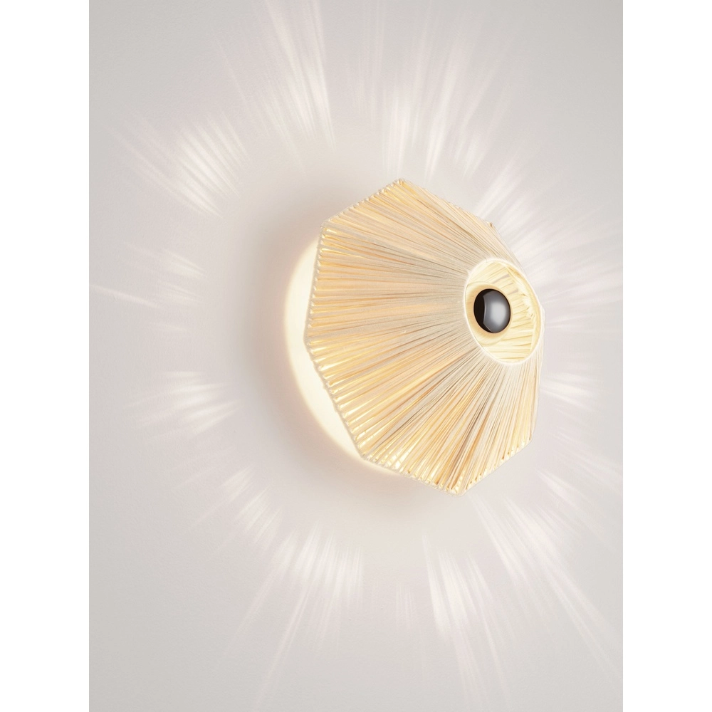 Japandi wall lamp Elvio Ø 30cm Lyora 5212017493880