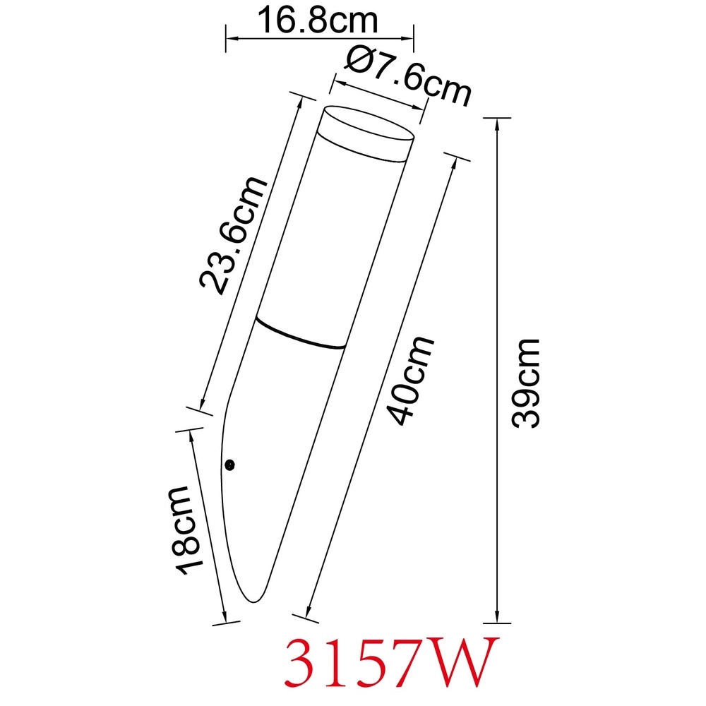 Outdoor lamp Boston wood with white Globo 9007371420131
