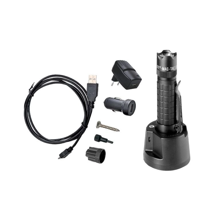 Flashlight Mag Tac Crowned Bezel Rechargeable LED Maglite 38739680200