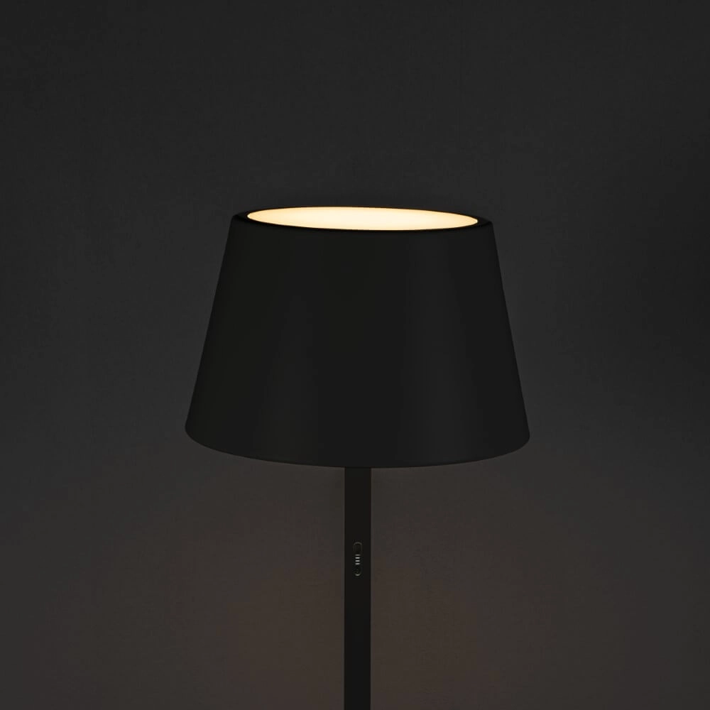 Rechargeable outdoor table lamp Pomezia black KonstSmide 7318307824759