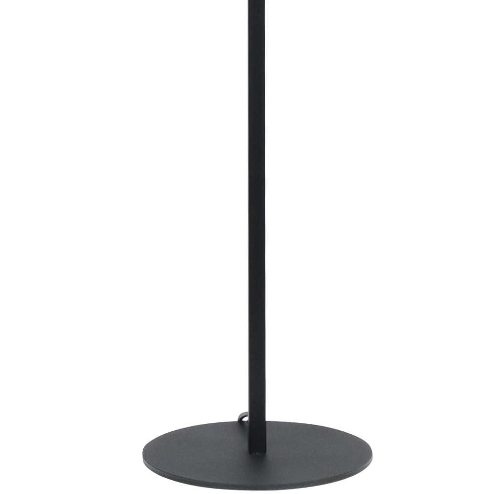 Black floor lamp Venus 150cm with black lampshade Masterlight 8718121204239