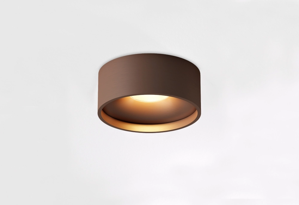 Bathroom ceiling light Oran Ø 12cm - Brushed bronze