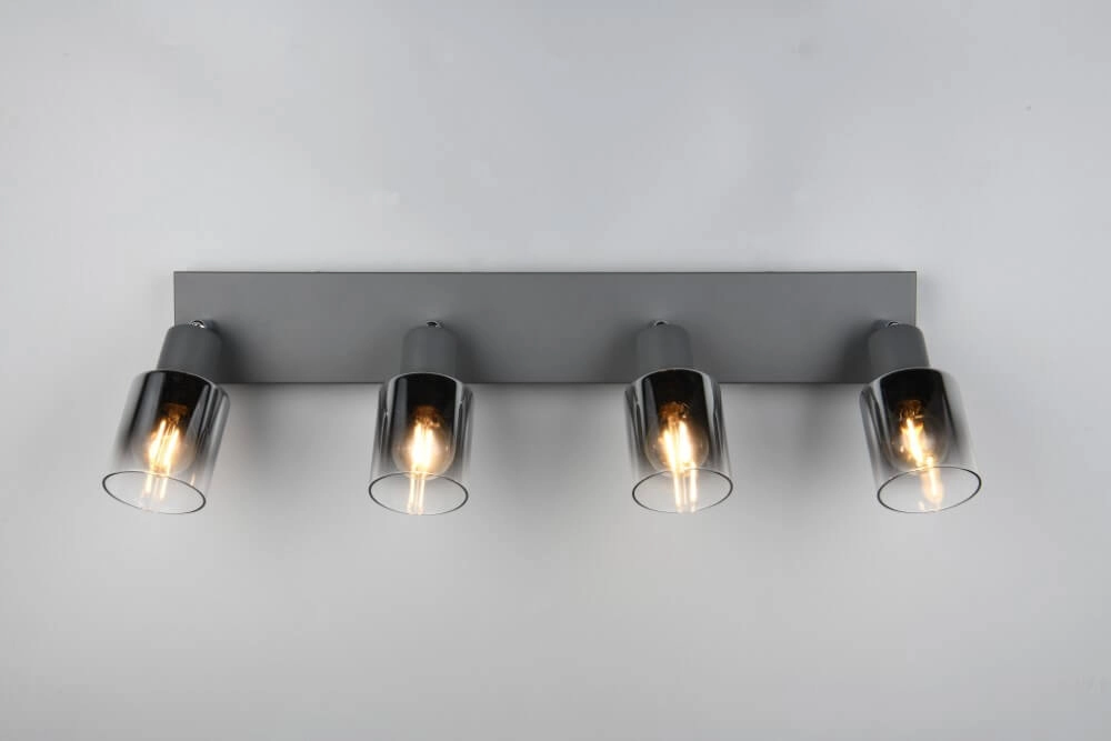 4-light ceiling lamp Cadiz black Trio 4017807615784