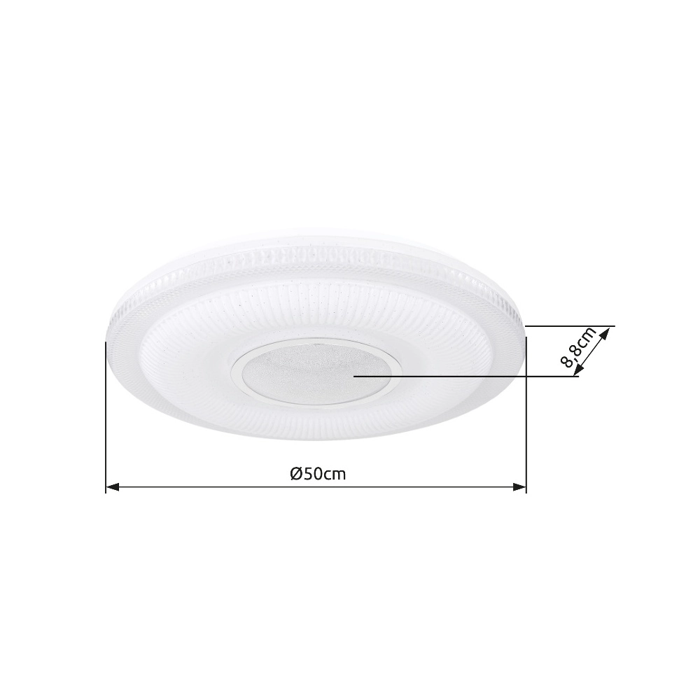 Ceiling lamp Magnifique white Ø 50cm Globo 9007371389841