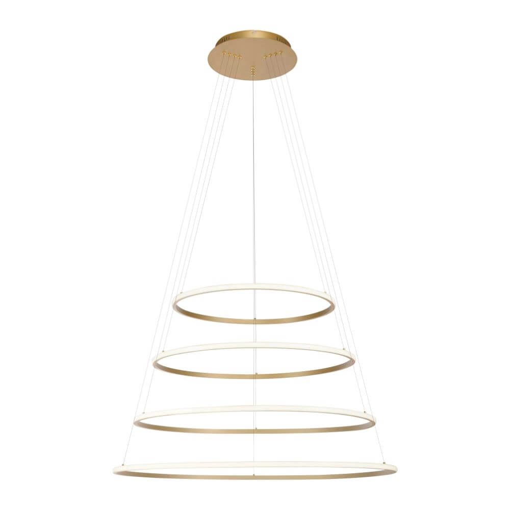 Modern pendant lamp Tessara brass