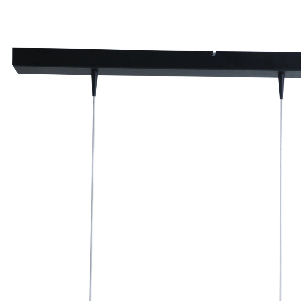 Black dining table hanging lamp Bocca with 3 blackline glass balls Masterlight 8718121213231
