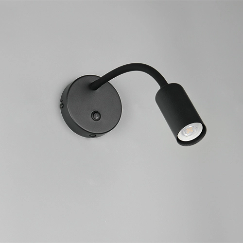 Wall light Taryn Black with switch Trio 4017807685671