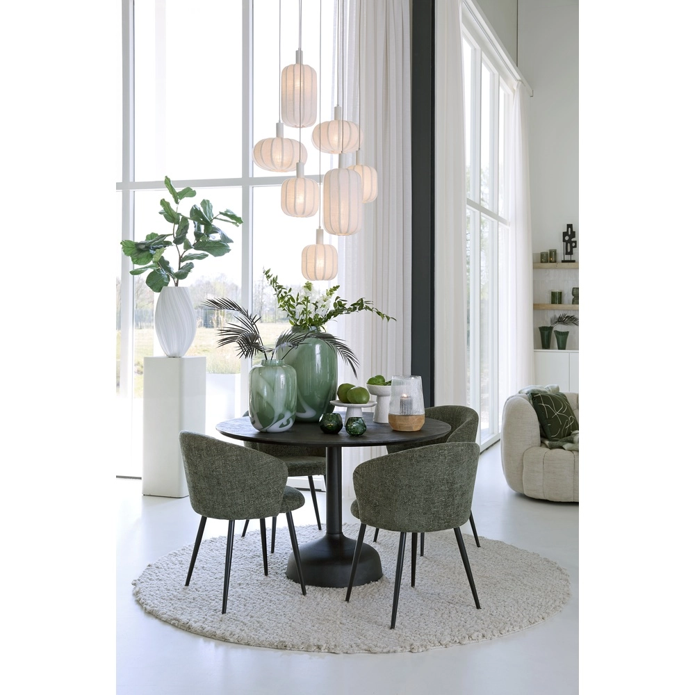 7L vide pendant lamp Tufia linen cream Light & Living 8717807816759