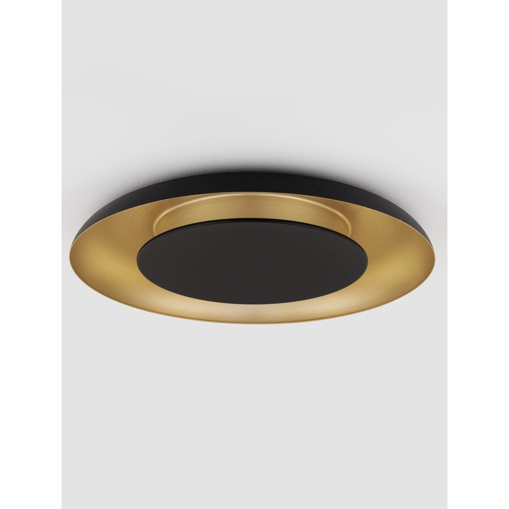 Design ceiling lamp Epos Ø 60cm black with gold Lyora 5212017463210