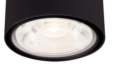 Surface-mounted spotlight outside Edesa black Lyora 5903139910798