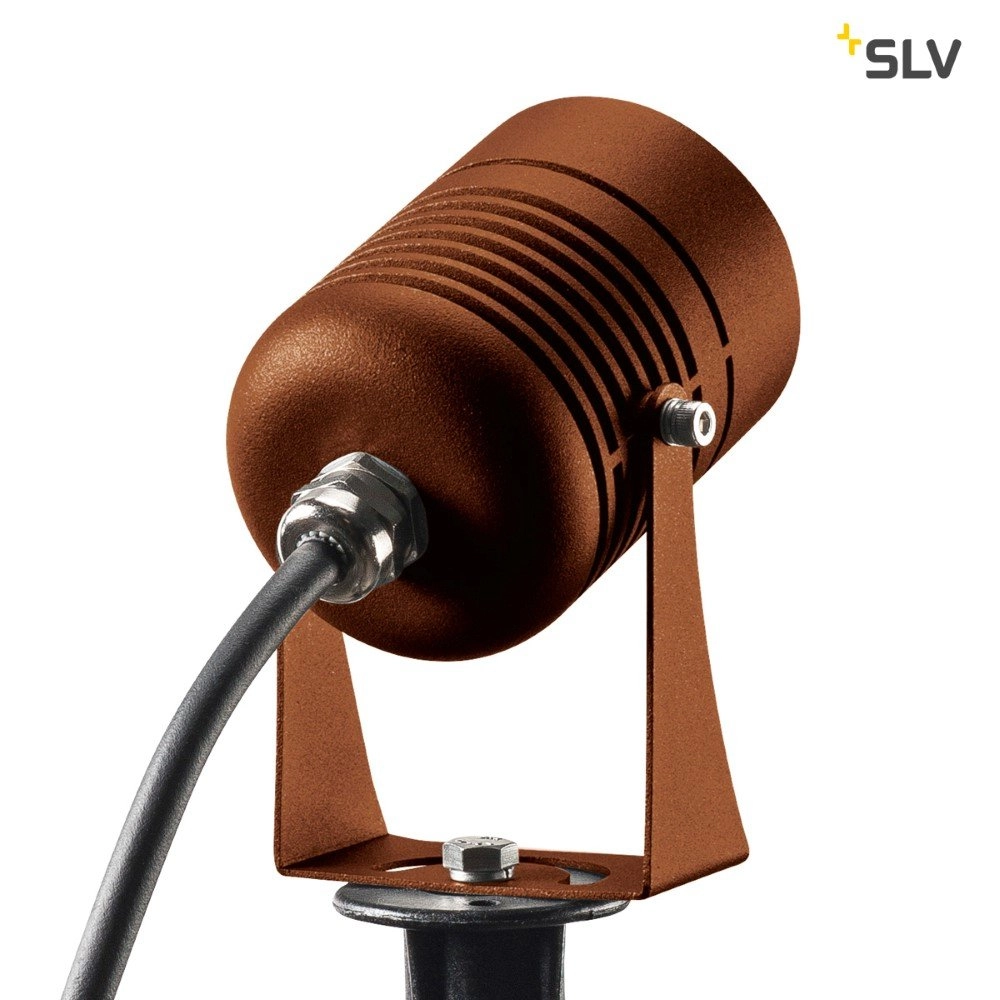 Garden spotlight Led Spike 6w - 3000K - 8cm rust brown SLV 4024163223843