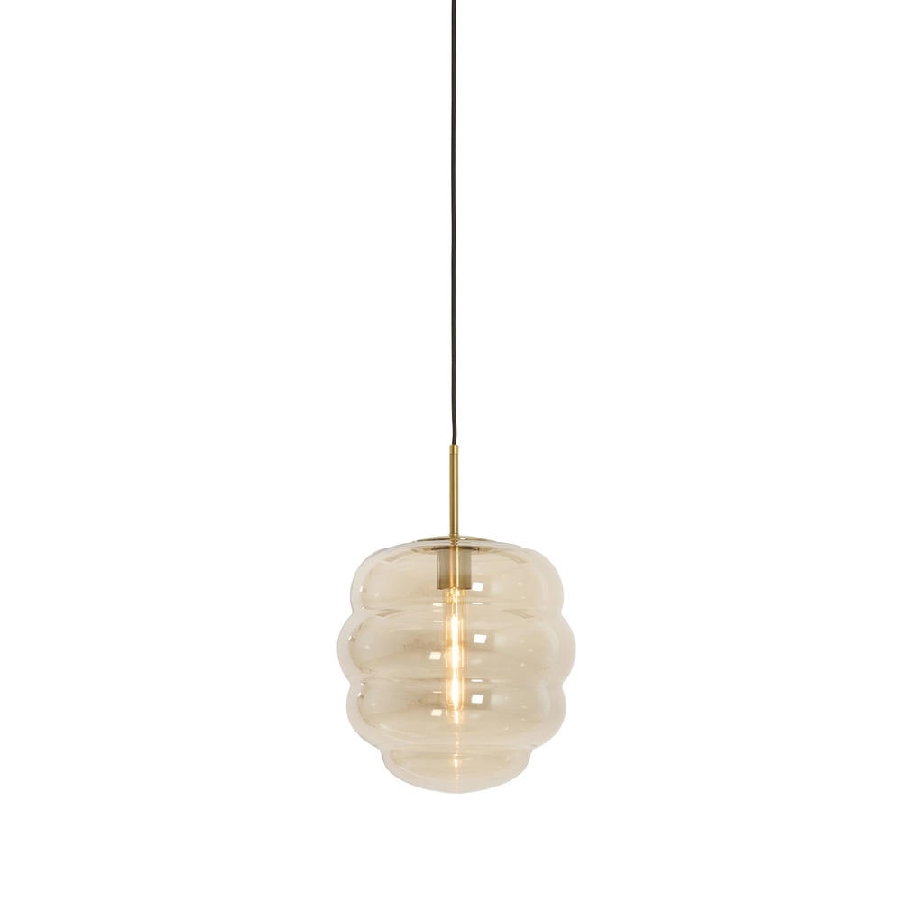 Ø 30cm pendant lamp Misty with amber glass Light & Living 8717807645663